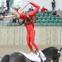 Joanne and Hannah Eccles Tangoed into second place in 2011 with their Pas de Deux, vaulting on W.H. Bentley, lunged by John Eccles